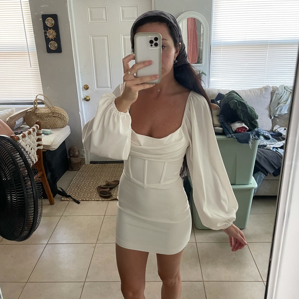 Lillie long sleeve corset dress mini